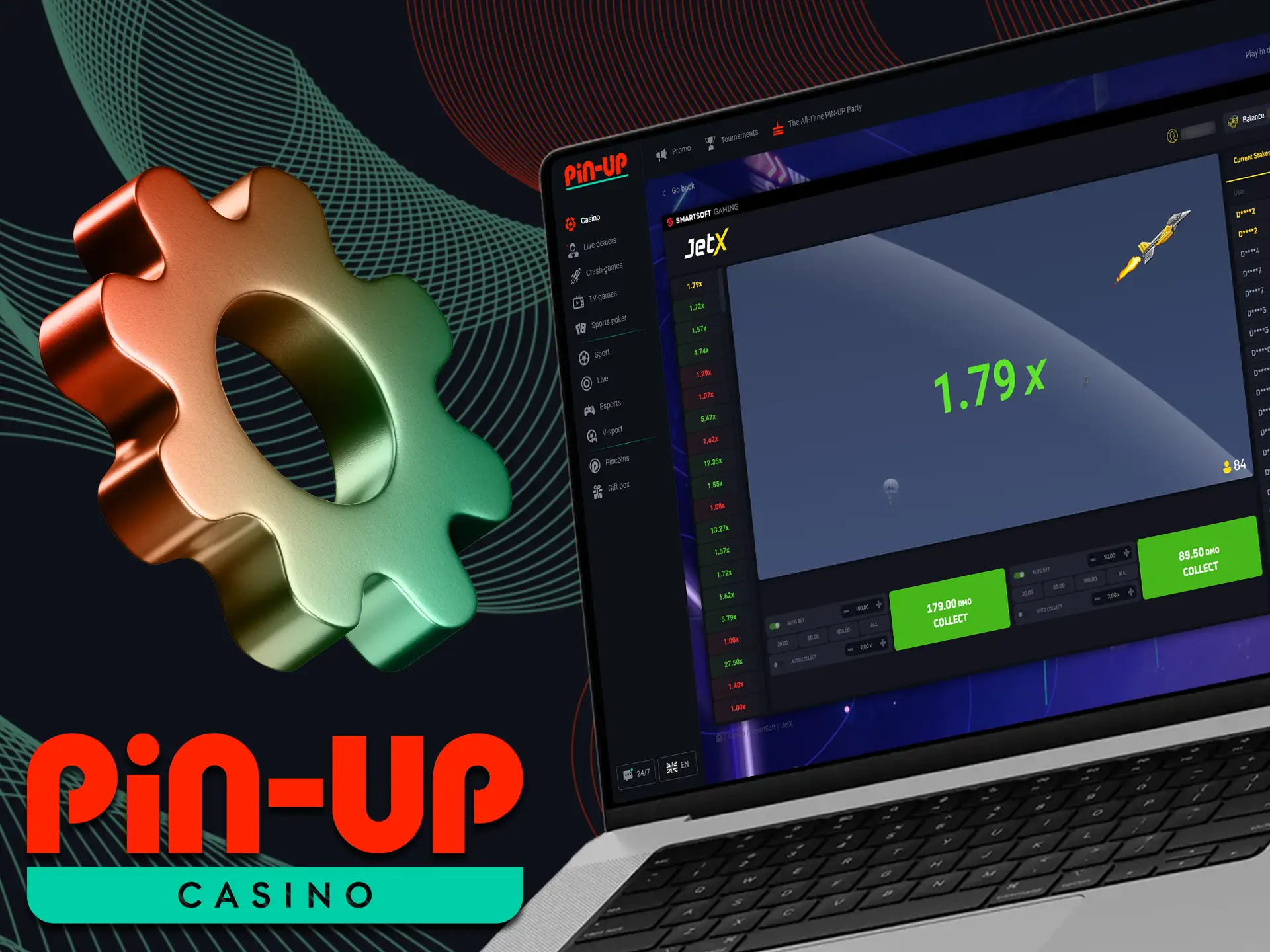 The JetX Autoplay on Pin-Up allows the game to manage your bets based on the parameters you select.