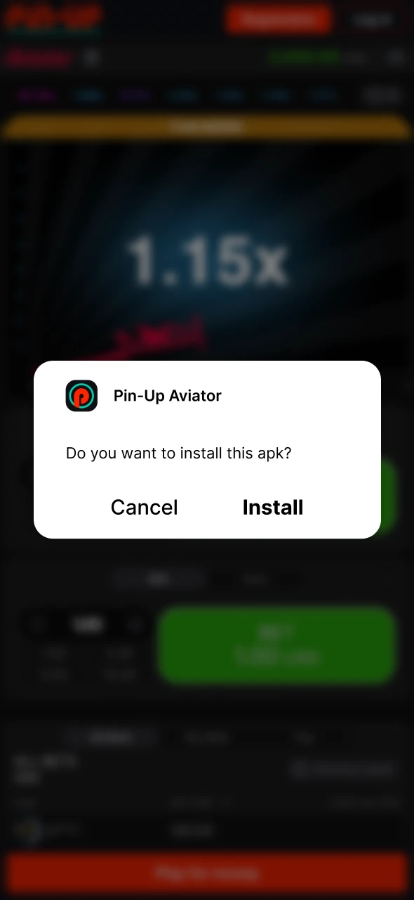 Install the Aviator application at Pin-Up.